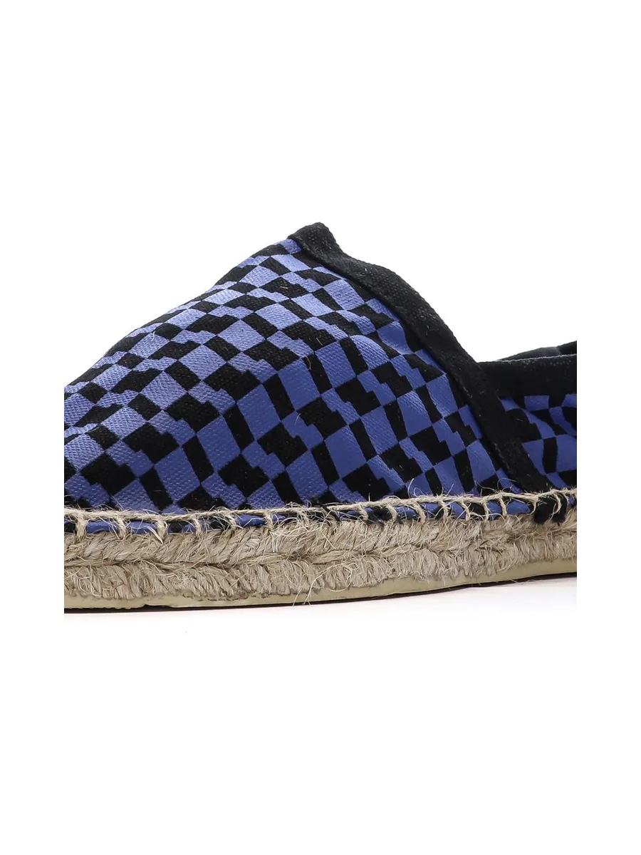 Espadrilles Damier Bleu/Noir Homme Ushuaia Dimitri 8