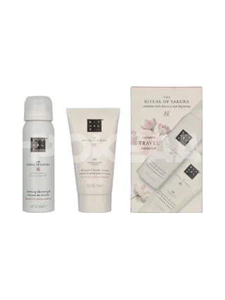 Rituals Sakura Exclusive Travel Set 120ml - Foarming Shower Gel 50ml/Whipped Body Cream 70ml 1