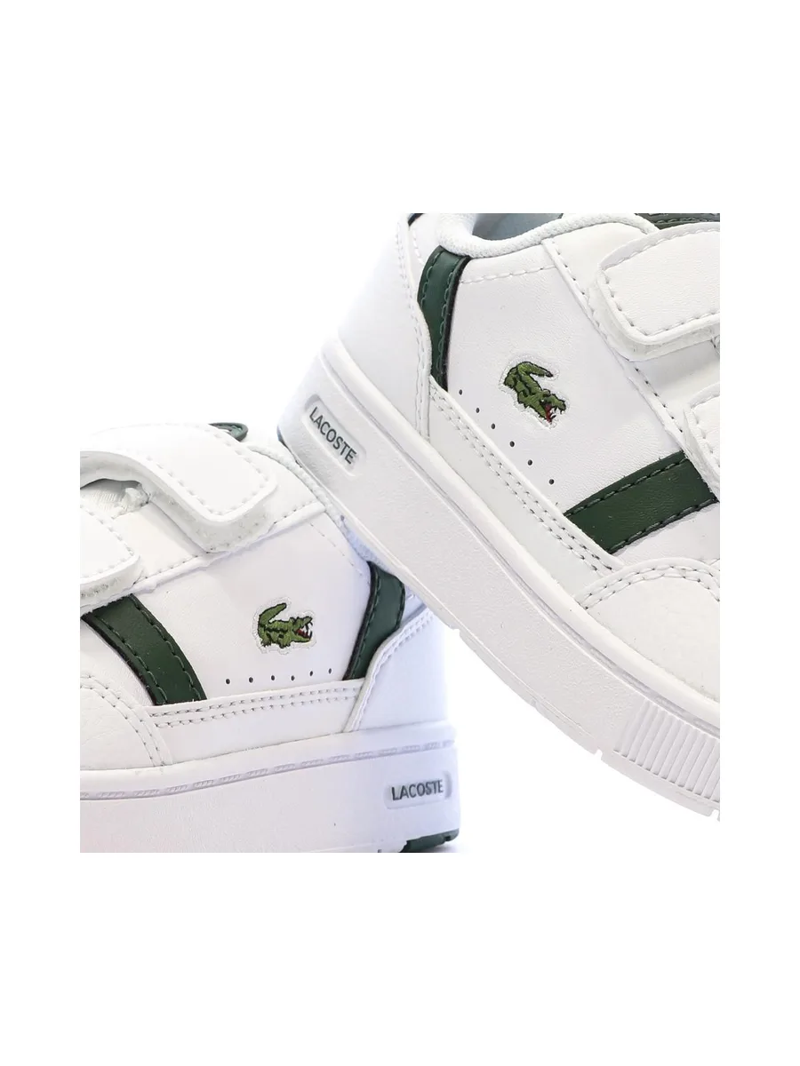 Baskets Blanches/Kaki Garçon Lacoste Court Sneakers 8