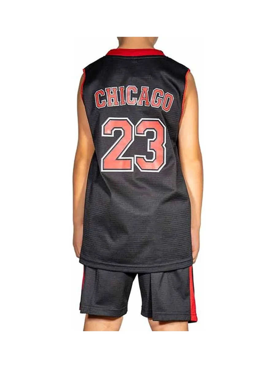 Chicago Bulls Ensemble de basketball Noir/Rouge Enfant Sport Zone 2