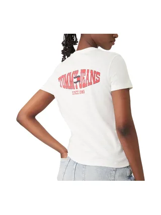 T-Shirt Blanc Femme Tommy Hilfiger Tjw Reg 2