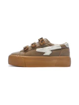Baskets Beige Kaporal Clovia Leopard 1
