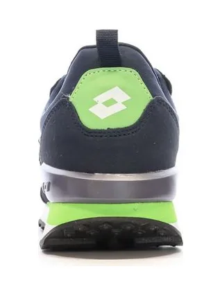 Baskets Marine/Vert Homme Lotto Twenty 5 3
