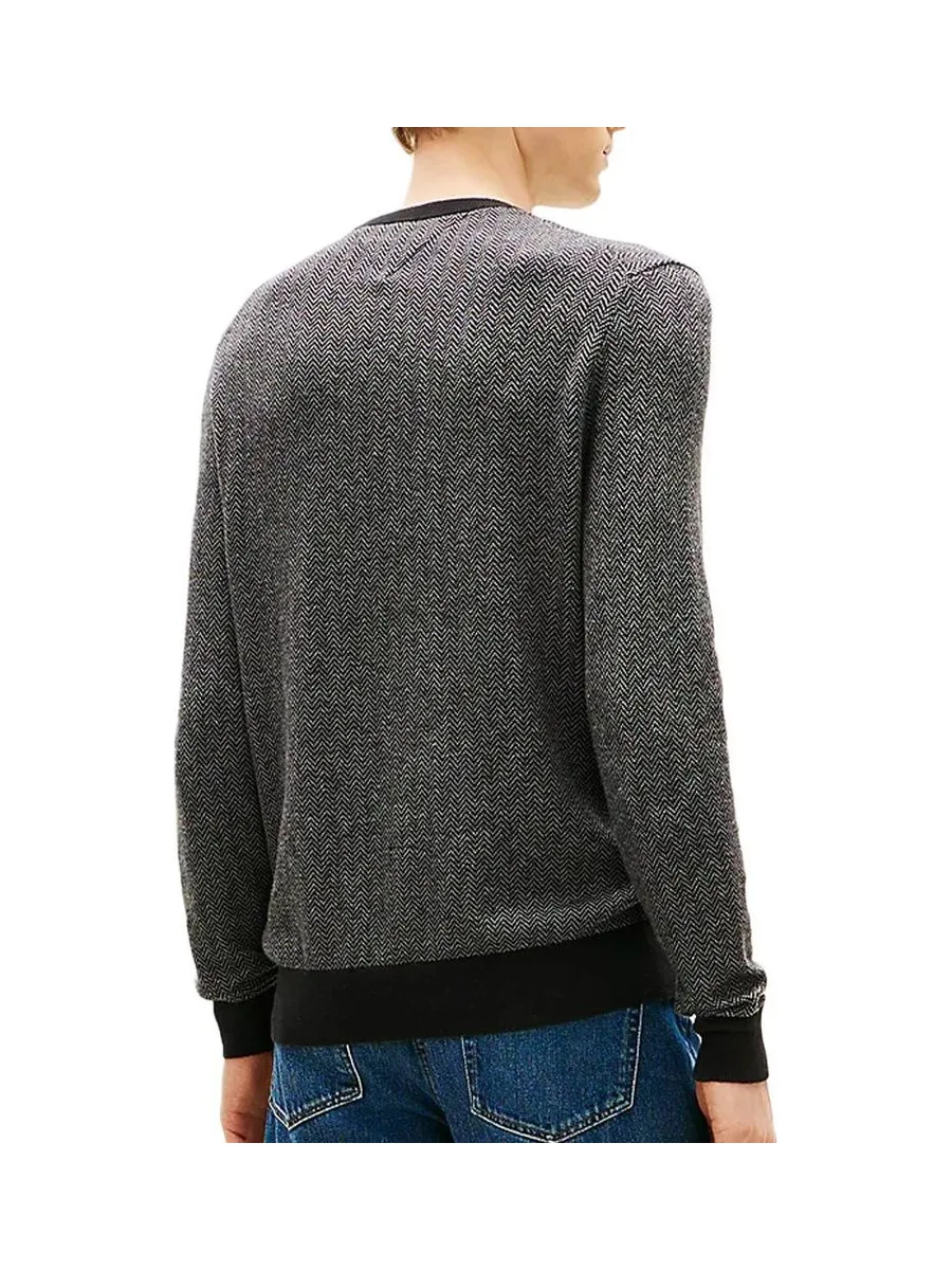 Pull Gris Chiné Homme Tommy Hilfiger Pima 3