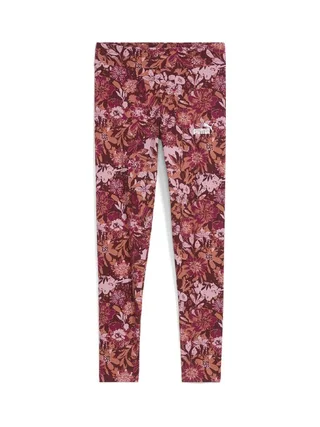 Legging à fleurs Rouge Fille Puma Ess Nature 2.0 Aop 1