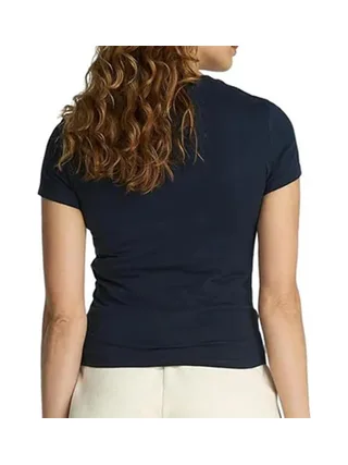 T-shirt Marine Femme Tommy Hilfiger Night Navy 2