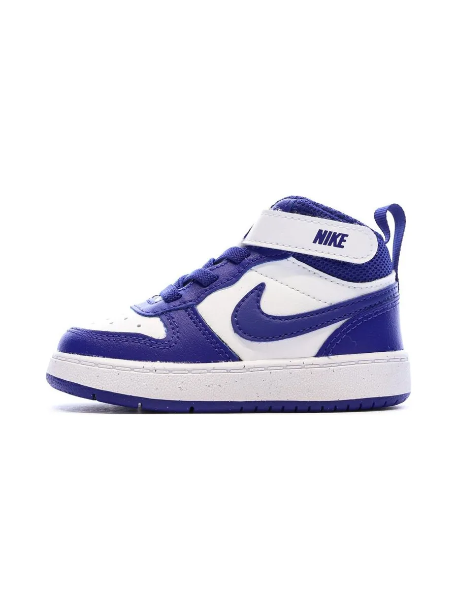 Baskets Blanc/Bleu Garçon Nike Court Borough 2