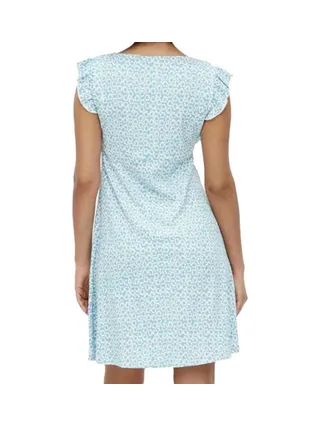 Robe de Grossesse Bleu Femme Mamalicious Flora 2
