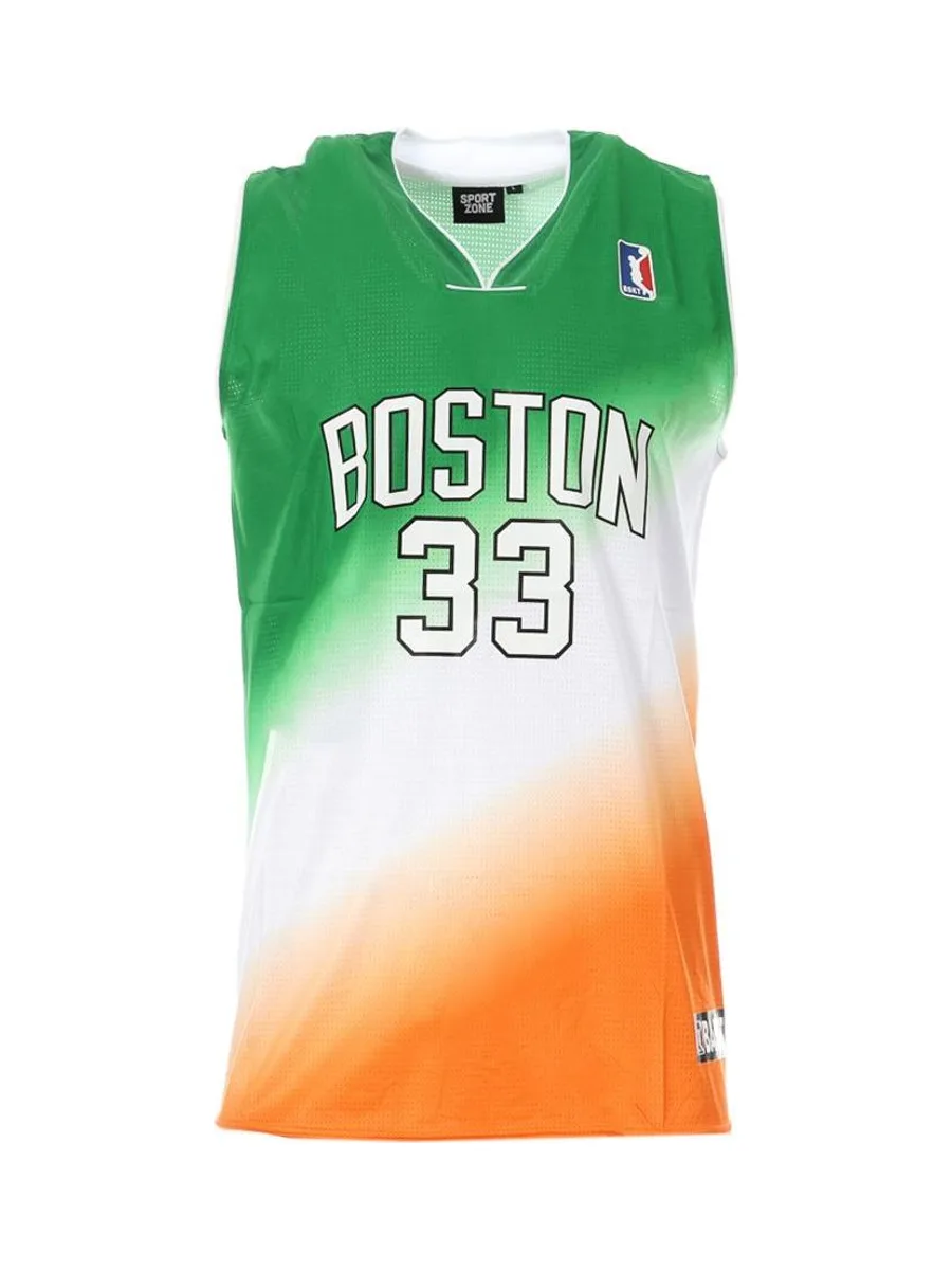 Maillot de basketball Vert/Orange Homme Sport Zone Boston 2