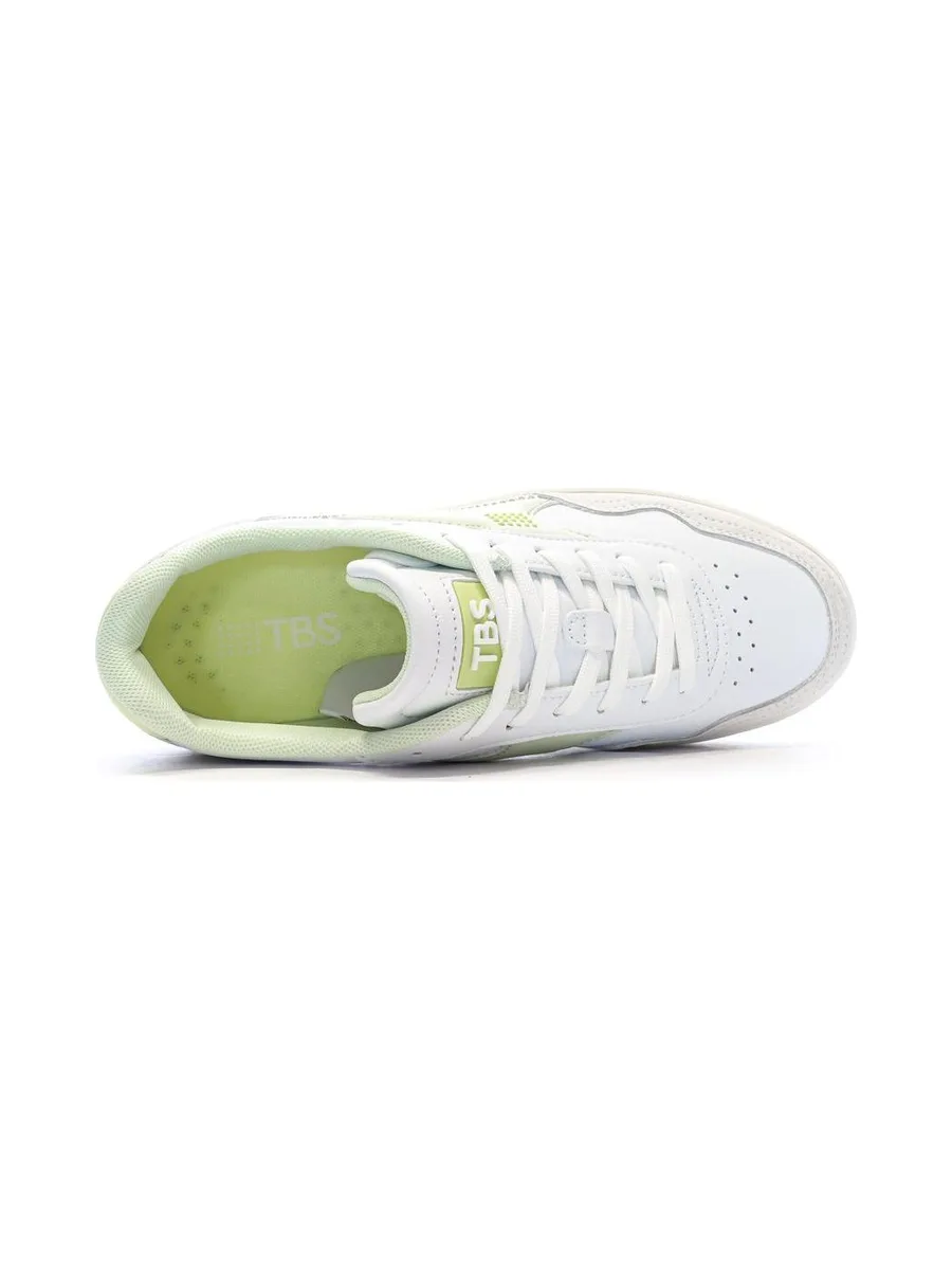Baskets Blanc/Jaune Femme TBS ALMERIA 5