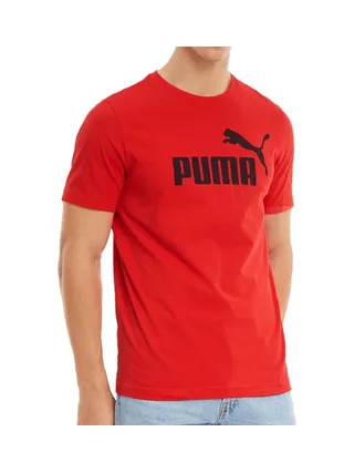 T-shirt Rouge Homme Puma Essential Logo 1