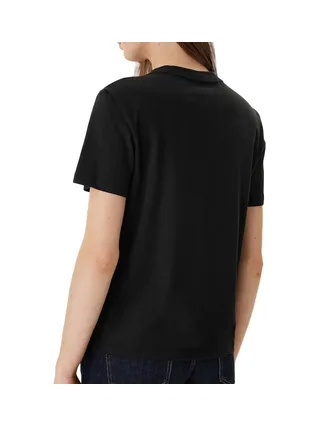T-Shirt Noir Femme Calvin Klein Jeans LV047E804GS 2