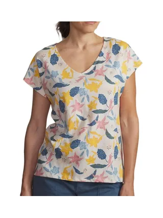 T-Shirt Blanc Femme TBS Navy 1