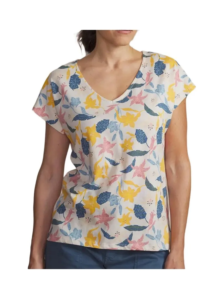 T-Shirt Blanc Femme TBS Navy 2