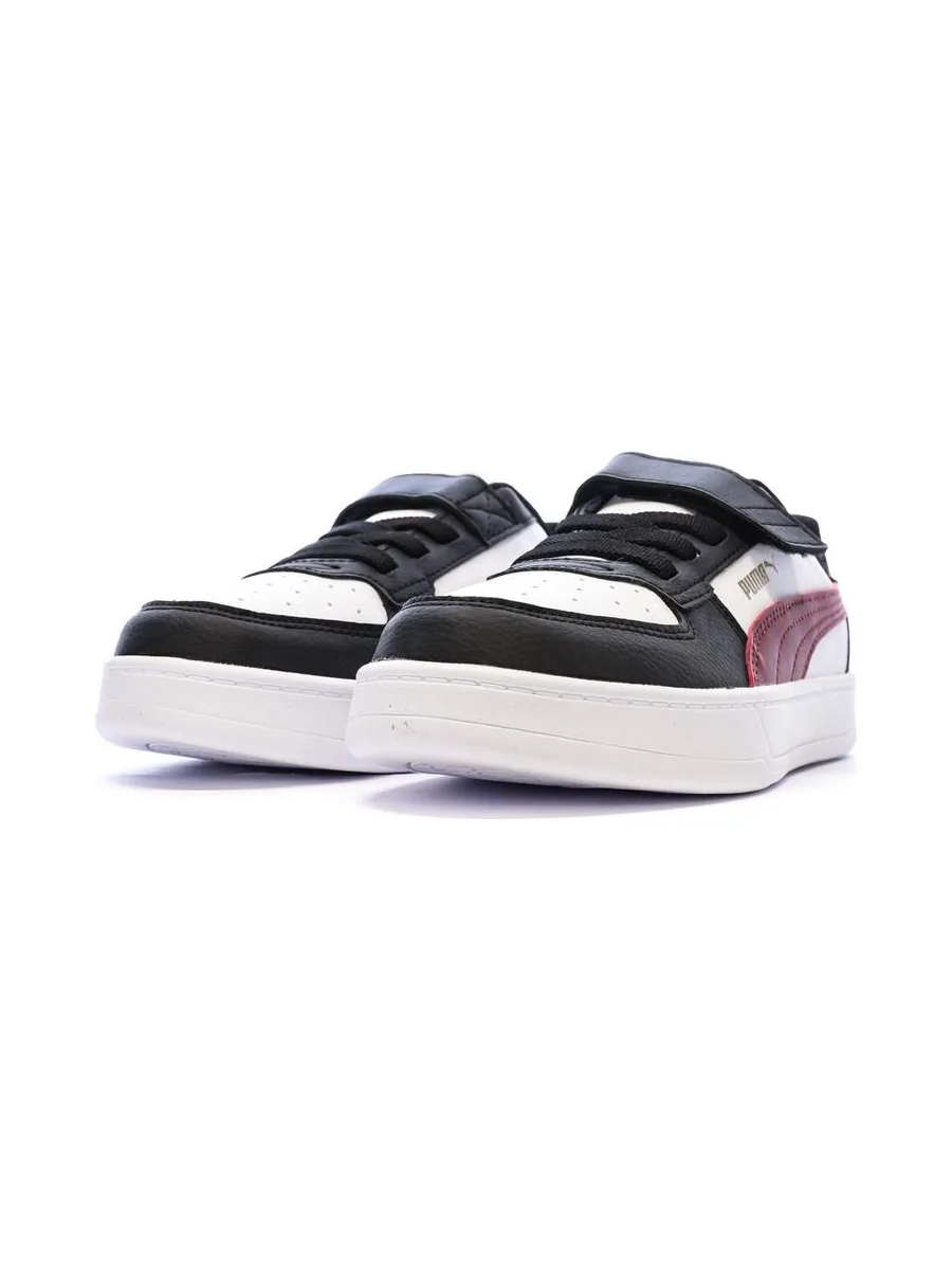 Baskets Blanches/Noir Garçon Puma Caven 1 7