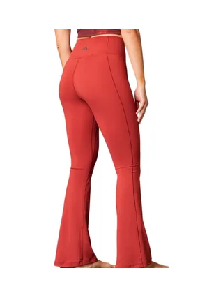 Pantalon fluide Rouge Femme Adidas All Me Flare 2