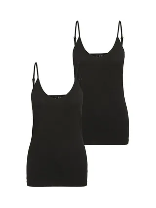 Lot de 2 Débardeurs Noir Femme Vero Moda Maxi My Soft 2