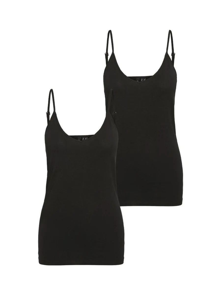 Lot de 2 Débardeurs Noir Femme Vero Moda Maxi My Soft 2