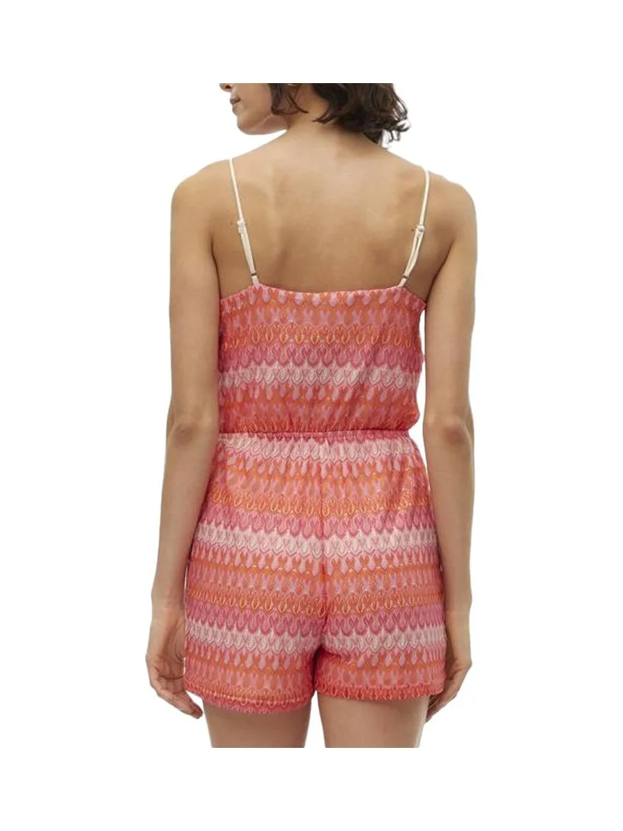 Combi-Short Rose/Rouge Femme Vero Moda Dicte Singlet 3