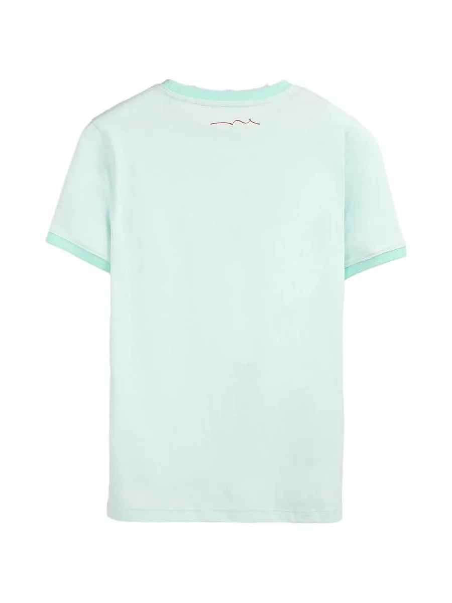 T-shirt Vert Menthe Garçon Teddy Smith 61007493D 2