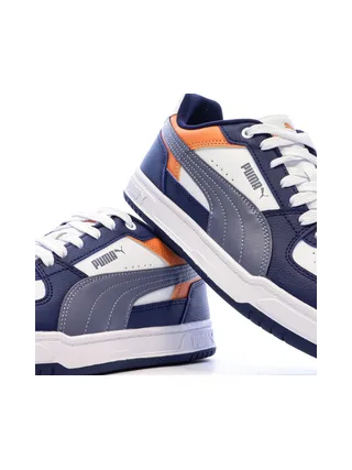 Baskets Bleu/Blanc/Orange Garçon Puma Puma Caven 7