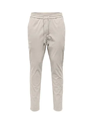 Pantalon Fluide Beige Clair Homme Only & Sons Linus 1