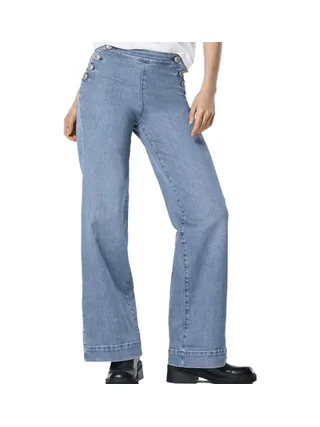 Jean Loose Bleu Clair Femme Bleu Only Mollie 1