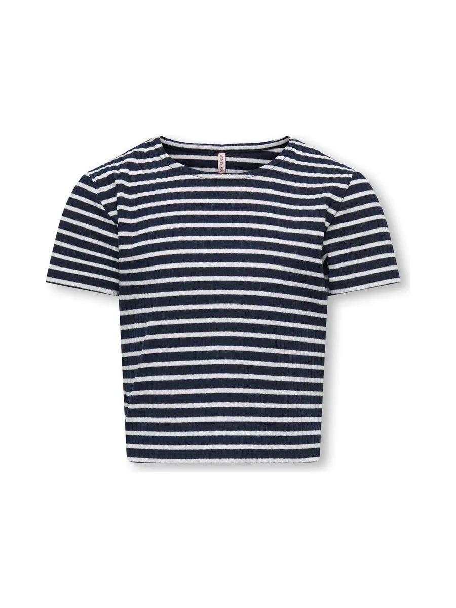 T-Shirt Marine/Blanc Fille Kids ONLY Kognella 2