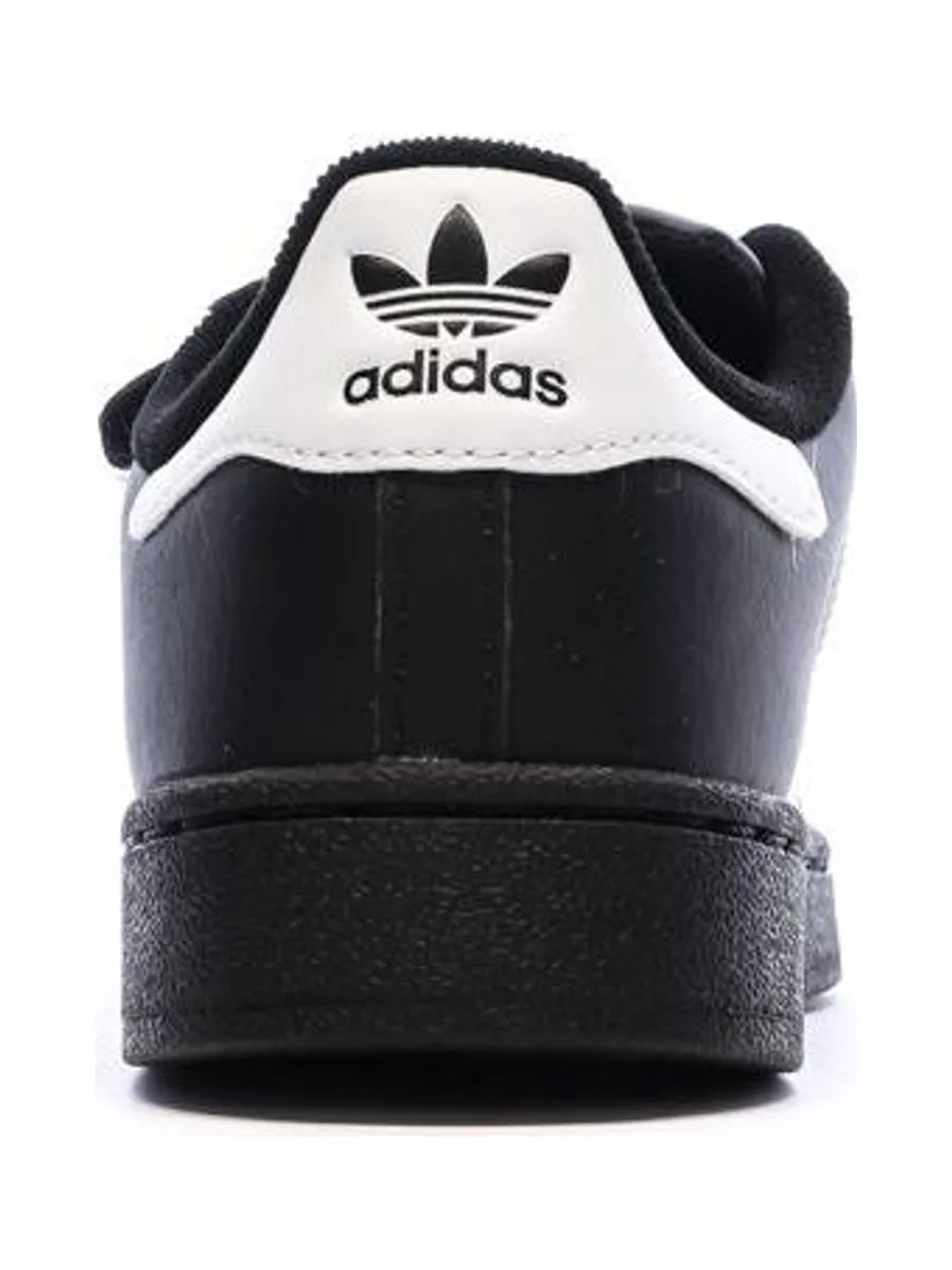 Baskets Noires Garçon Adidas Superstar 4
