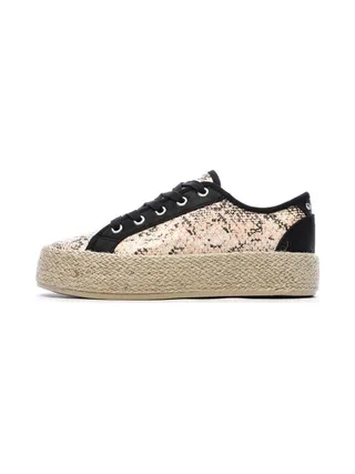 Baskets Noir/Rose Femme Chattawak Paco 1