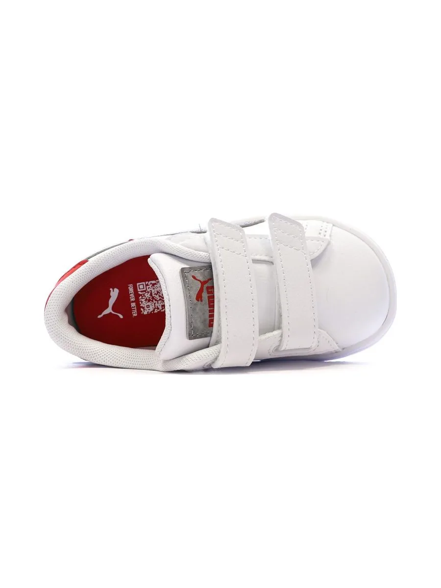 Baskets Blanc Garçon Puma Smash 3.0 Mid 9 5