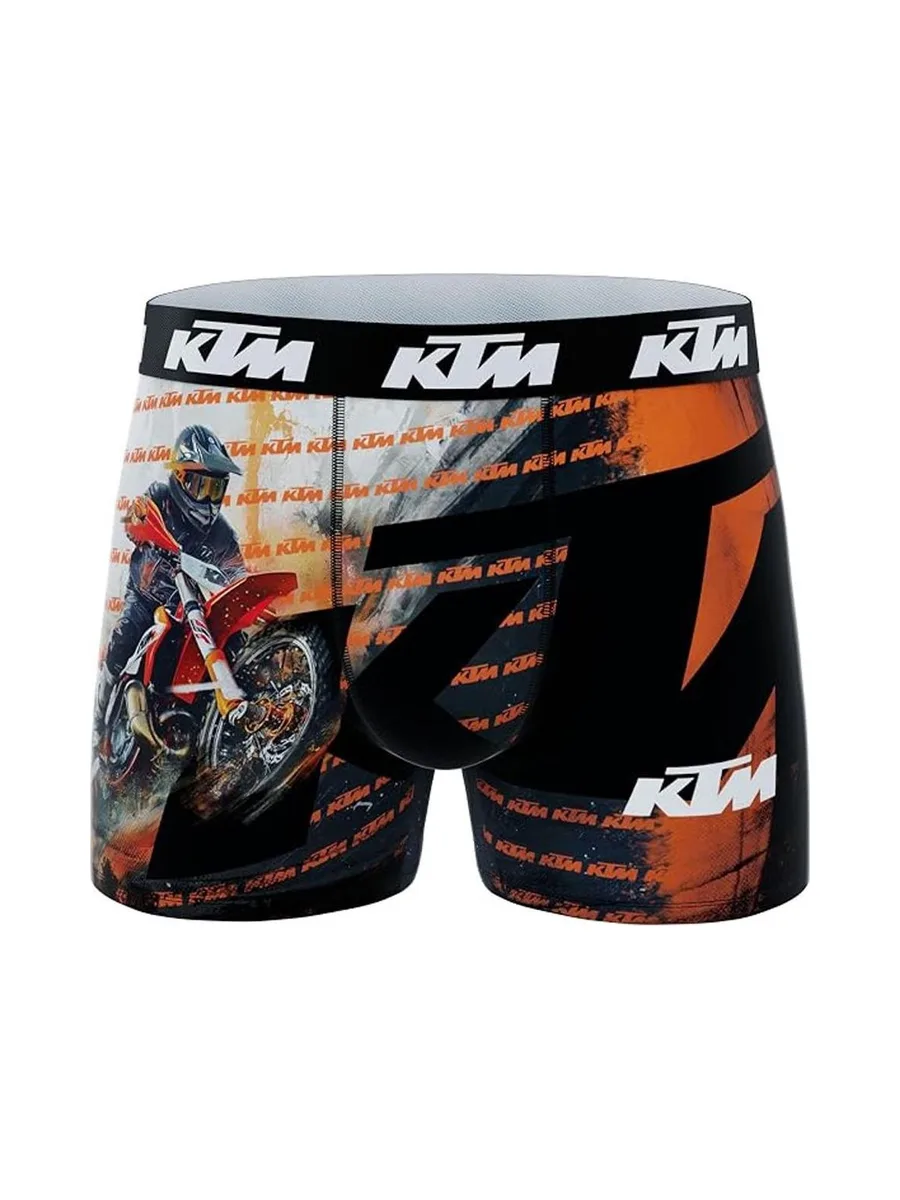 Boxer Noir/Orange Garçon KTM Moto 2