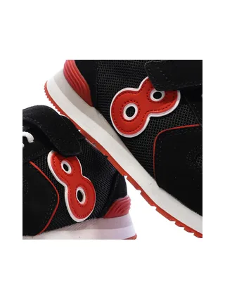 Baskets Noir/Rouge Garçon MOD8 Snooklace 7