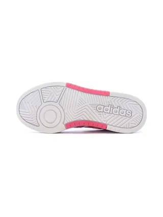 Baskets Blanches/Roses Femme Adidas Hoops 3.0 Bold 5
