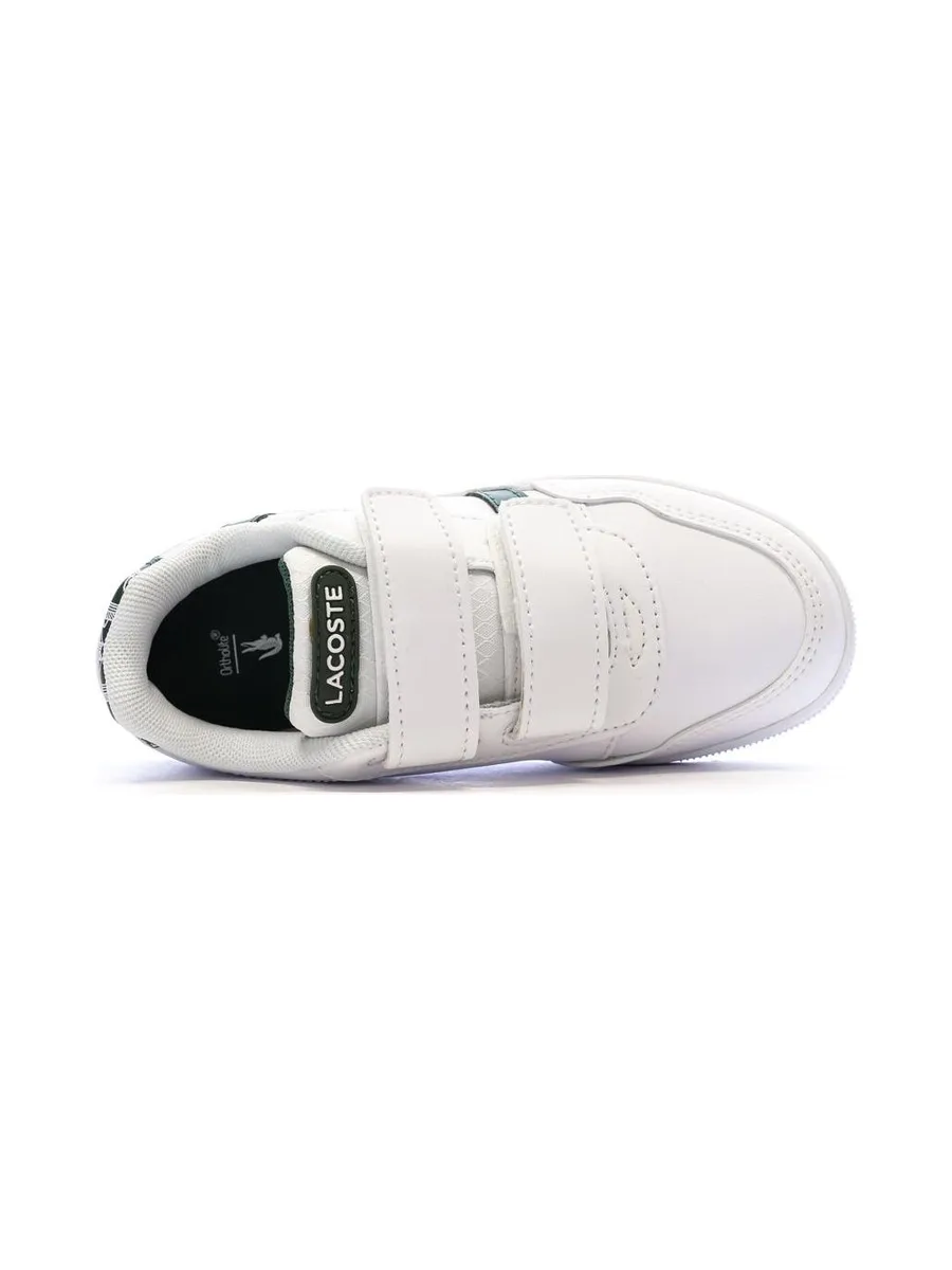 Baskets Blanches/Kaki Garçon Lacoste Court Sneakers 5