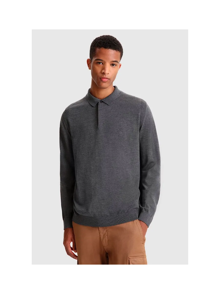 Polo en laine mérinos WOOLRICH 4