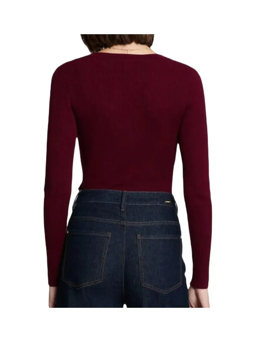 Pull Bordeaux Femme Morgan MBANBIN 3