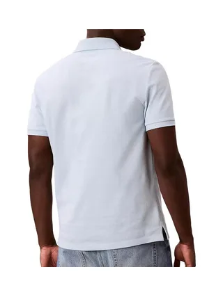 Polo Bleu Très clair Homme Calvin Klein Jeans Ss Monogram Pique 2