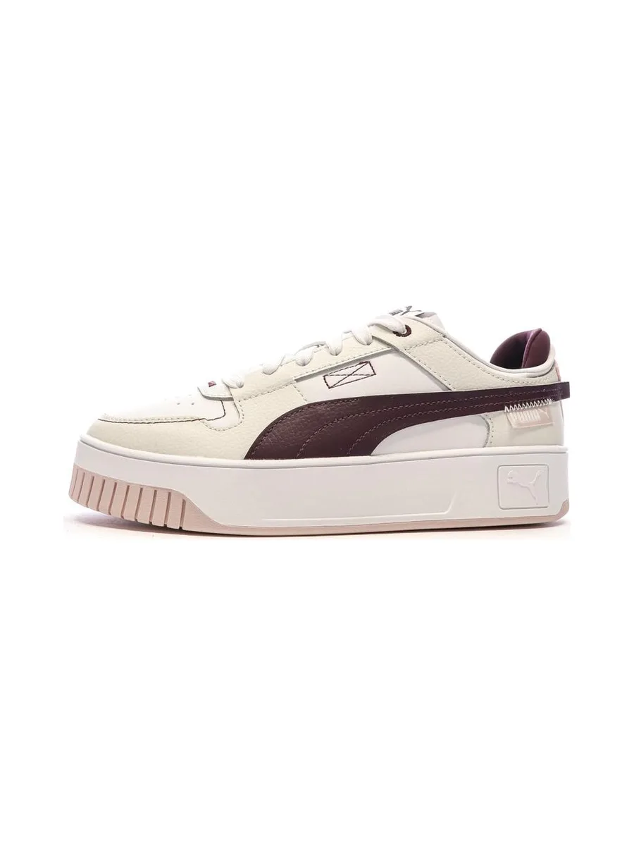 Chaussures Beige/Bordeaux Femme Puma Carina Street VTG 2
