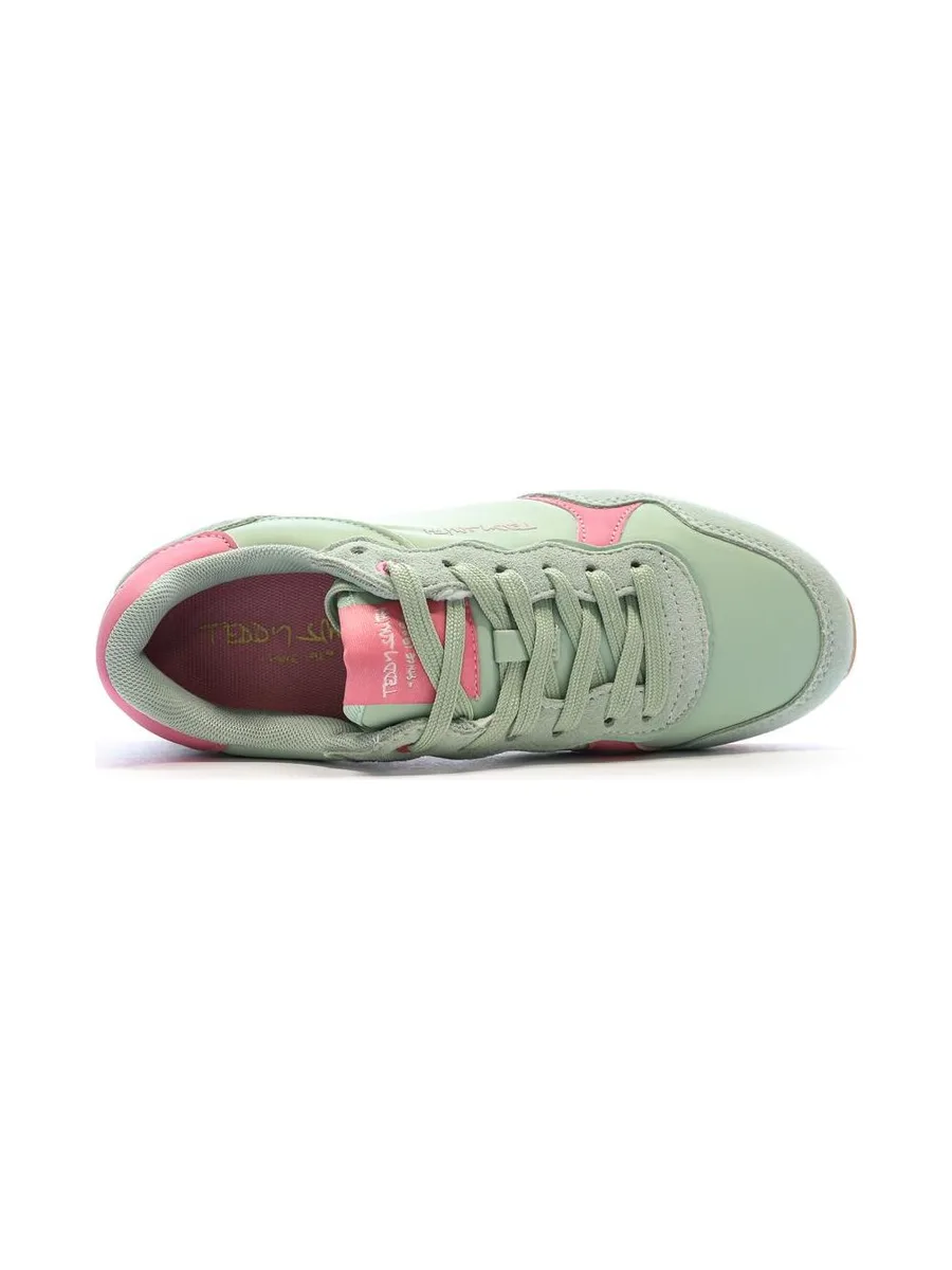 Baskets Verte/Rose Femme Teddy Smith 120515 5