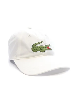Casquette Blanche Mixte Lacoste Twill Big Croch 2