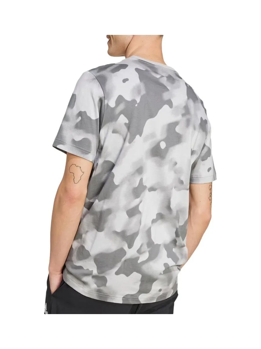 T-Shirt Gris/Blanc Homme Adidas Bos 3