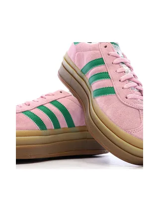 Baskets Roses/Vertes Femme Adidas Gazelle 7