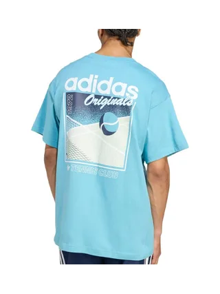 T-shirt Bleu Homme Adidas Tennis Club 2