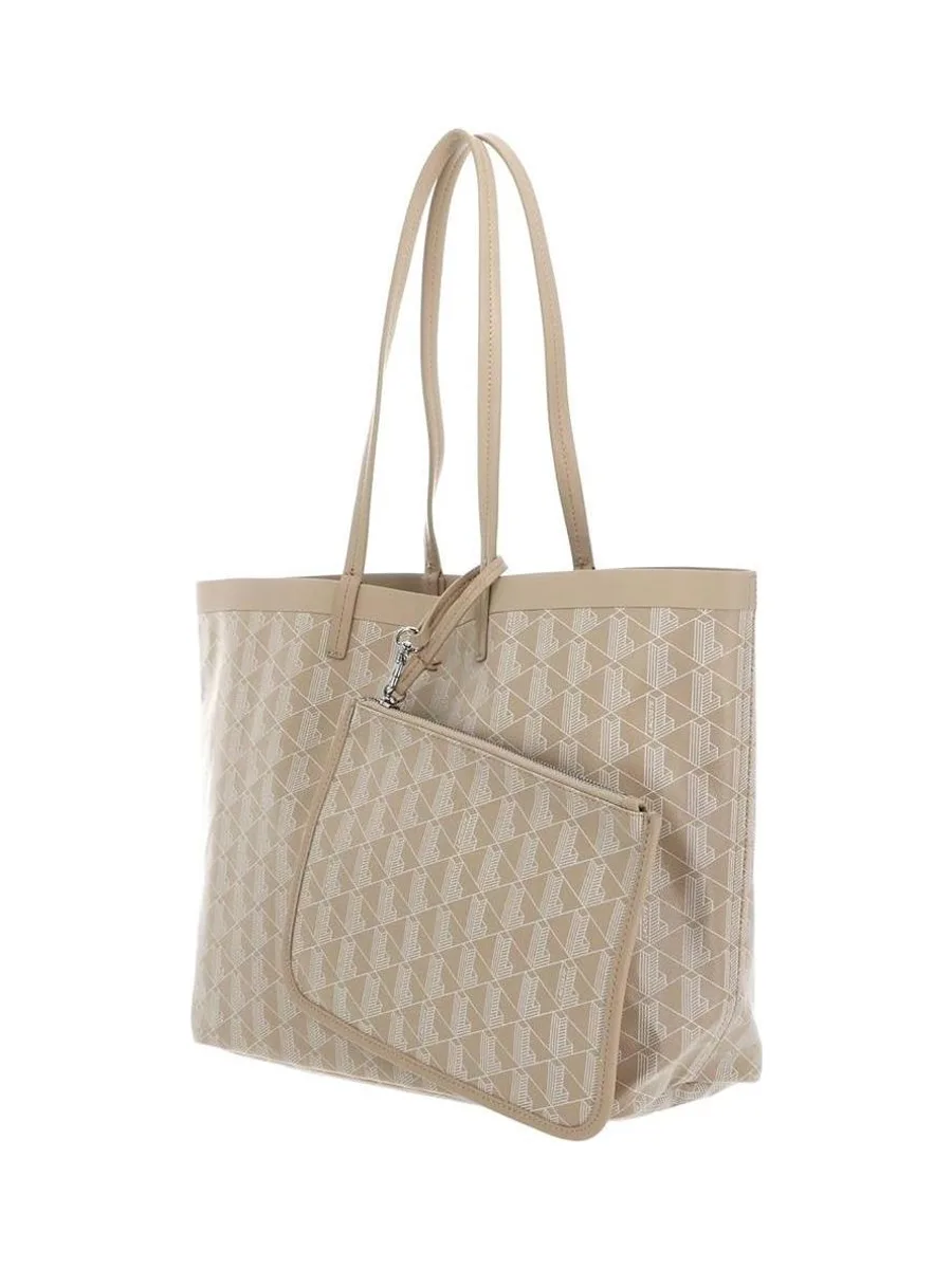 Sac Cabas Beige Clair Femme Lacoste Zely 3
