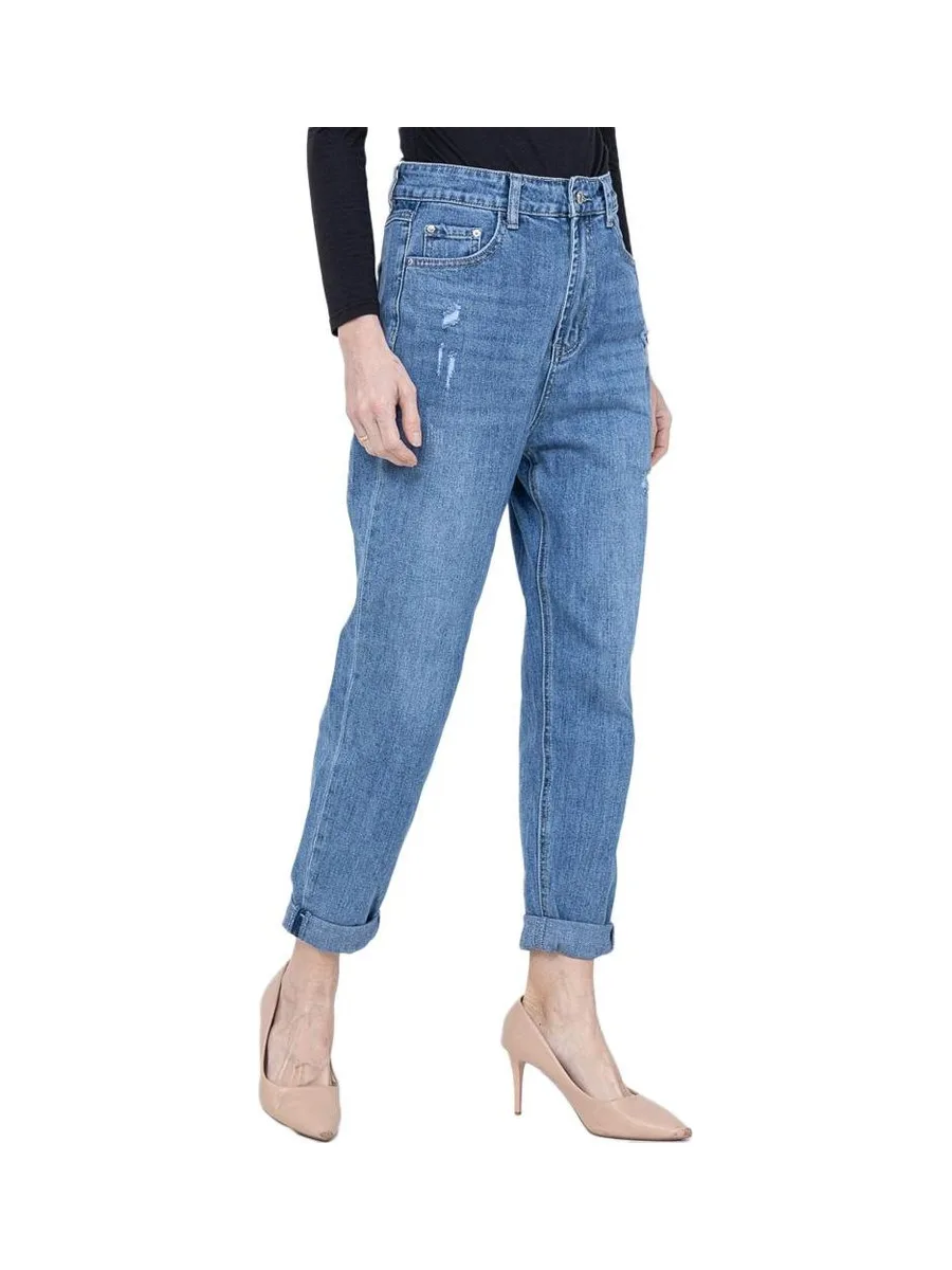 Jeans Bleu Mom Femme Monday Premium 3211 2