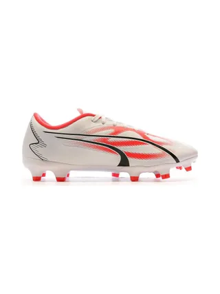 Chaussures de football Blanc/Rouge Homme Puma Ultra Play FG/AG 107423-01 2