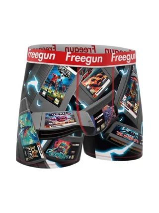 Boxer Noir/Gris Homme Freegun SAGA 1