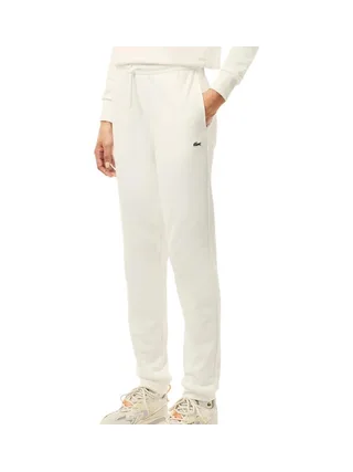 Jogging Blanc Femme Lacoste Fleece1 1