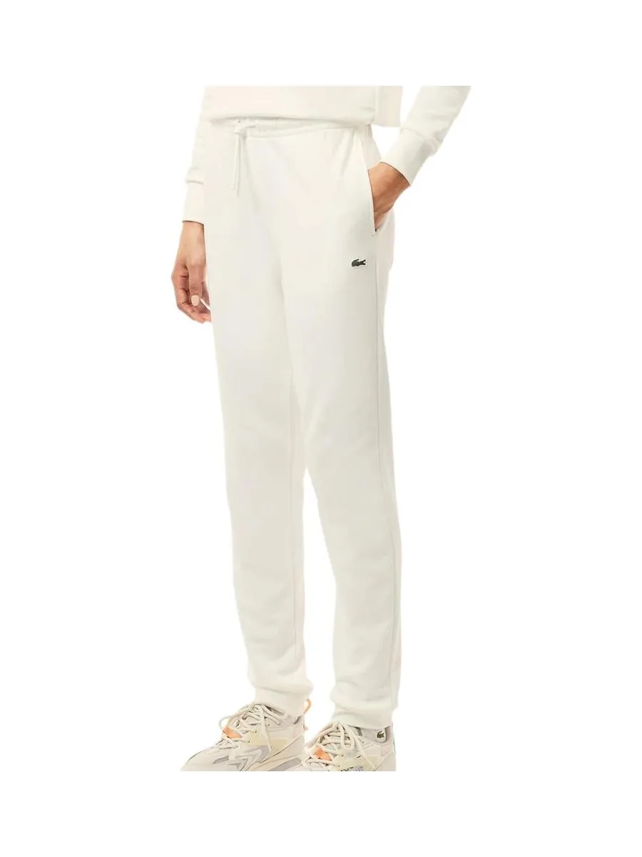 Jogging Blanc Femme Lacoste Fleece1 1